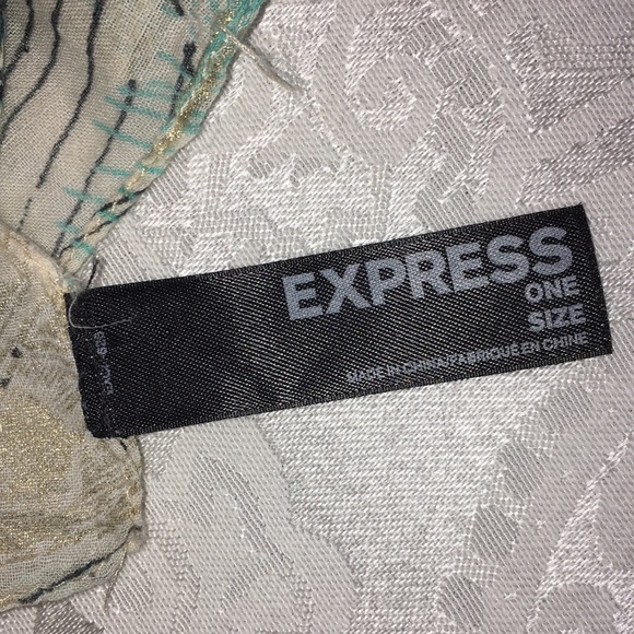 Express Sheer Feather Scarf - Picture 3 of 4